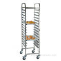 Carrello per teglie da forno Doubel Lines in acciaio inox